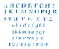 Pochoir '' Alphabet & Numbers'' Stencil