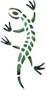 Pochoir '' Lizard'' Stencil