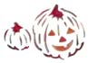 Pochoir '' Pumpkins'' Stencil